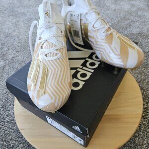 Men's Adidas Adizero X Anniversary Football Cleats White/Gold size 7.5 NWT